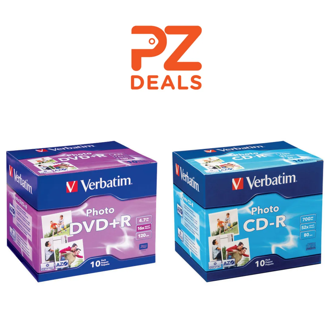 10 Pack of Verbatim Photo CD-R or DVD R