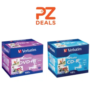 10 Pack of Verbatim Photo CD-R or DVD R