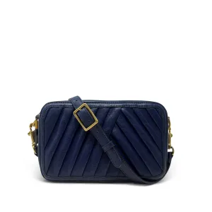 Amberleigh Crossbody Bag - Pleated Indigo