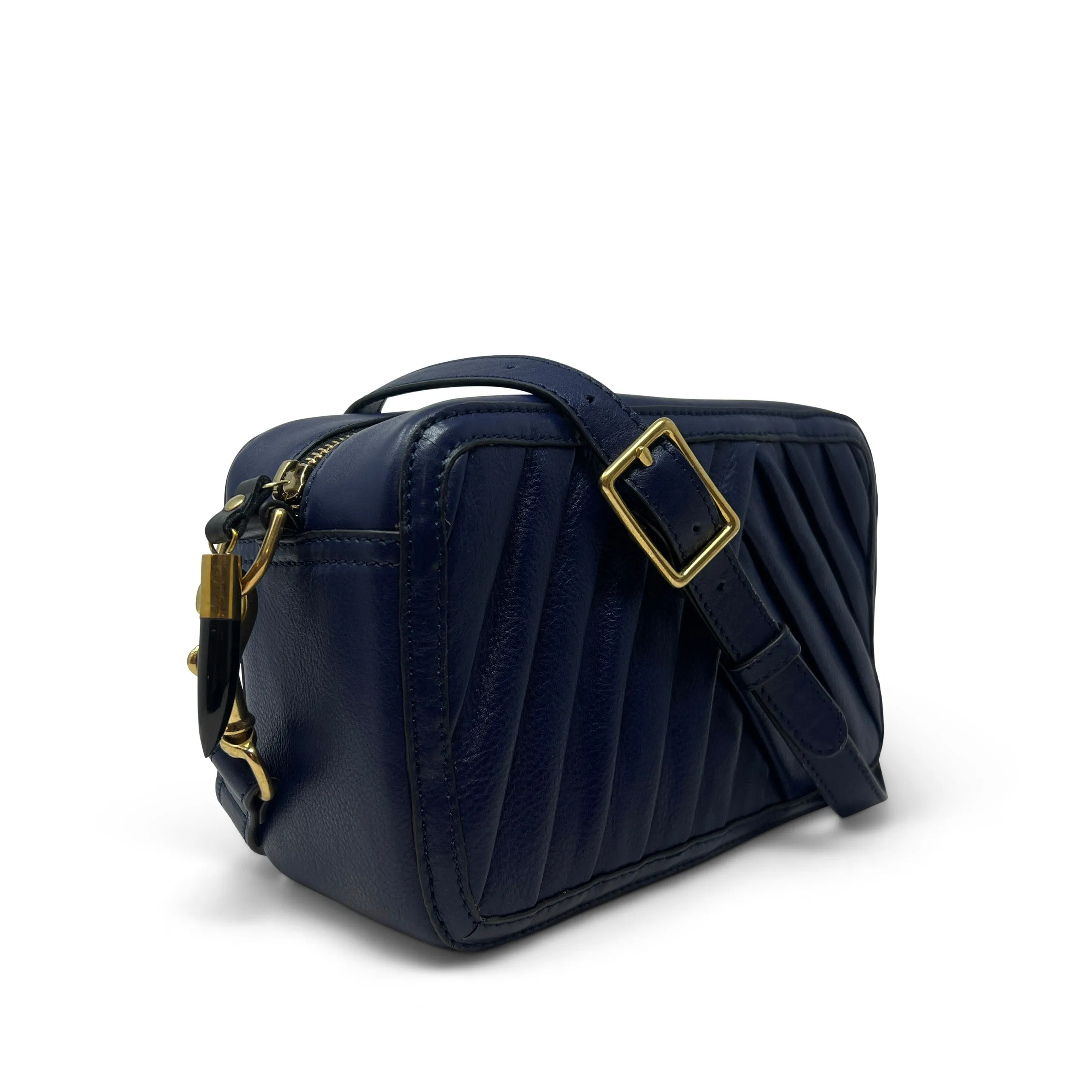 Amberleigh Crossbody Bag - Pleated Indigo