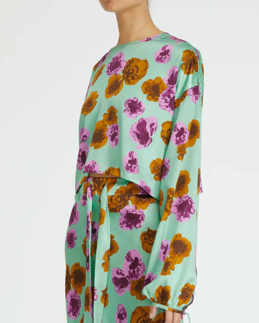 Aqua Bloom Blouse