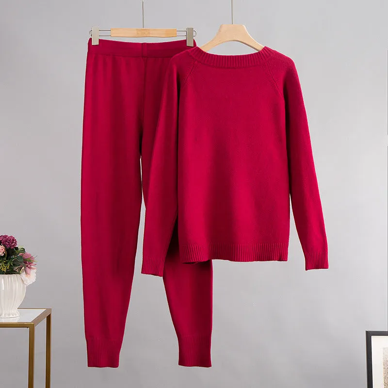 Ashley V Neck Sweater and Harem Pant