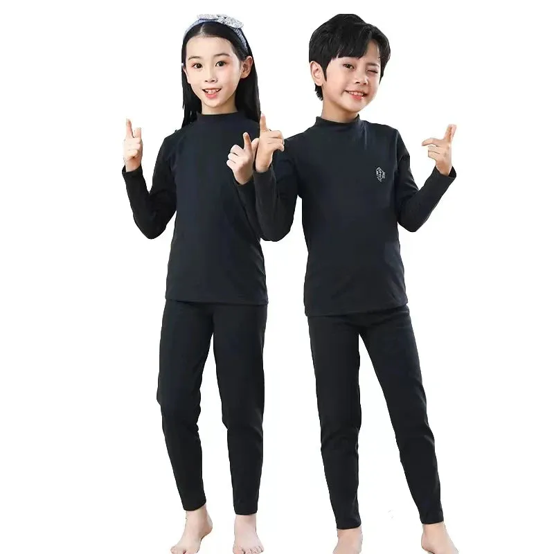 Autumn Winter Thermal Underwear Suit Girls Clothing Sets Boys Pajama