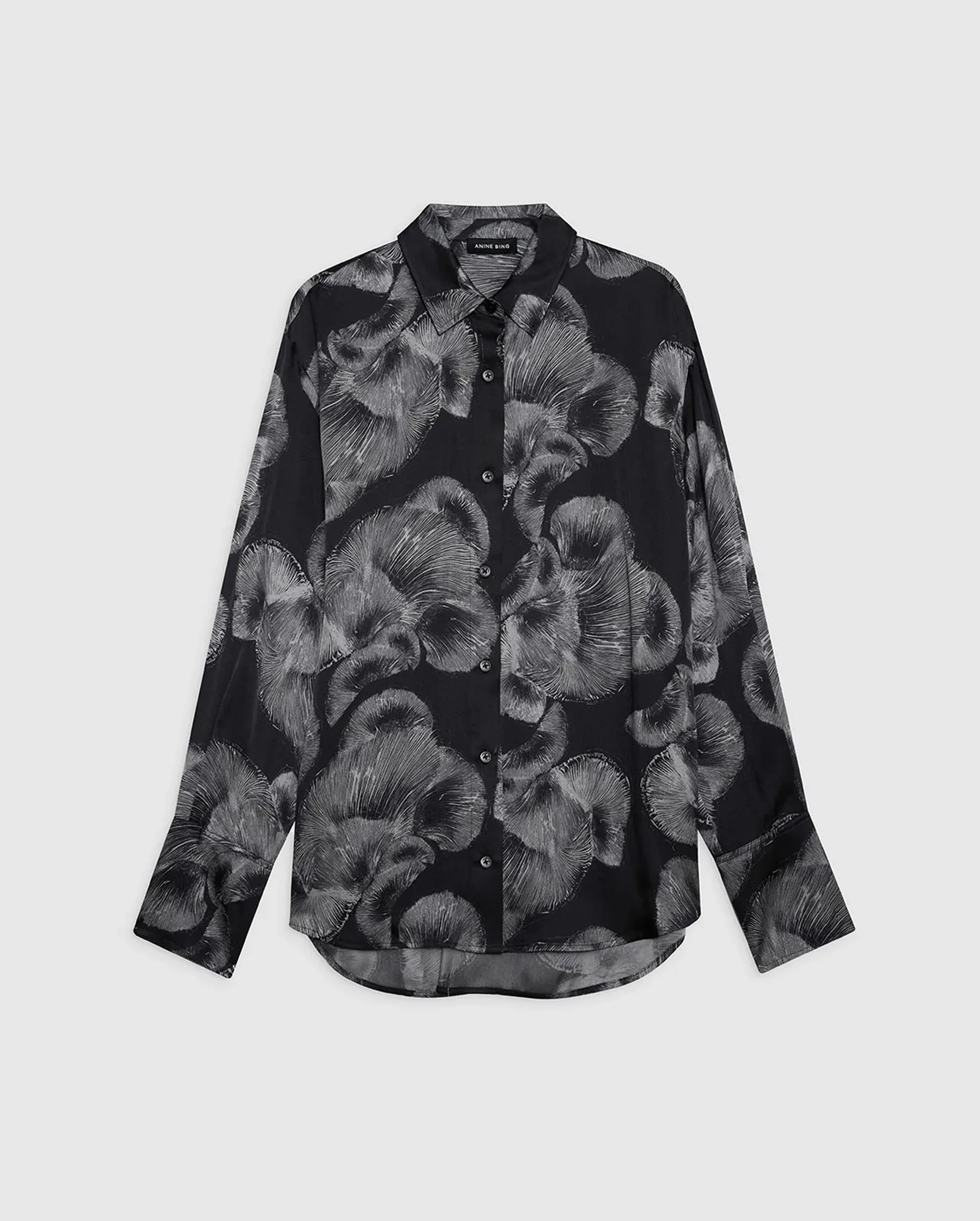 AVALON SHIRT / BLACK MUSHROOM PRINT