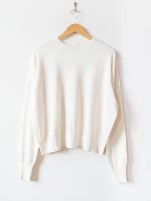 Co / Silk / Cashmere Crewneck Knit - White