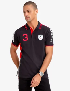 COLORBLOCK PATCH POLO SHIRT