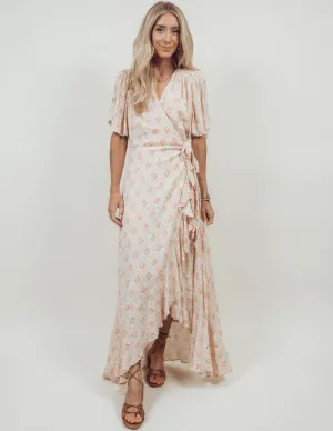 Colton Printed Wrap Dress