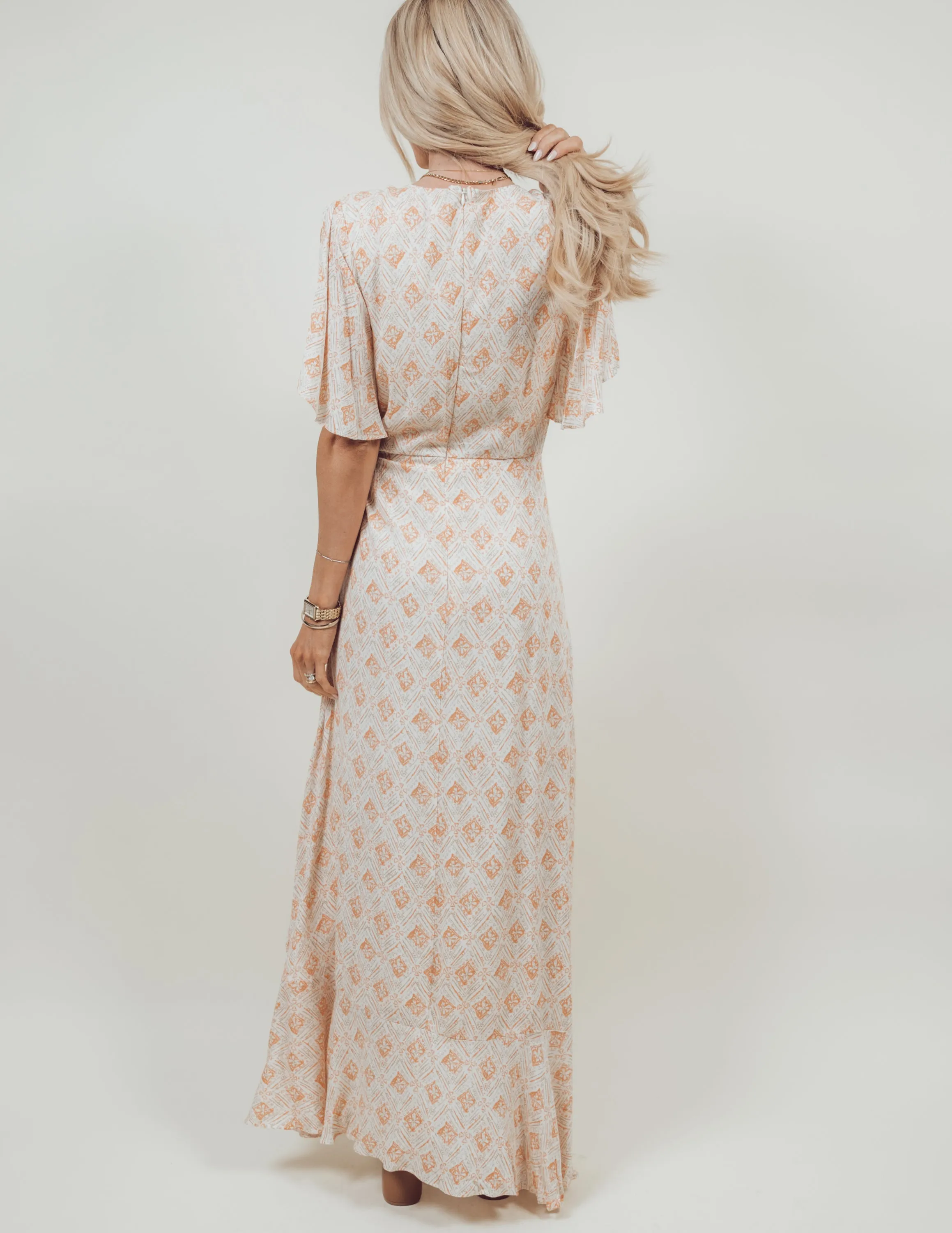 Colton Printed Wrap Dress