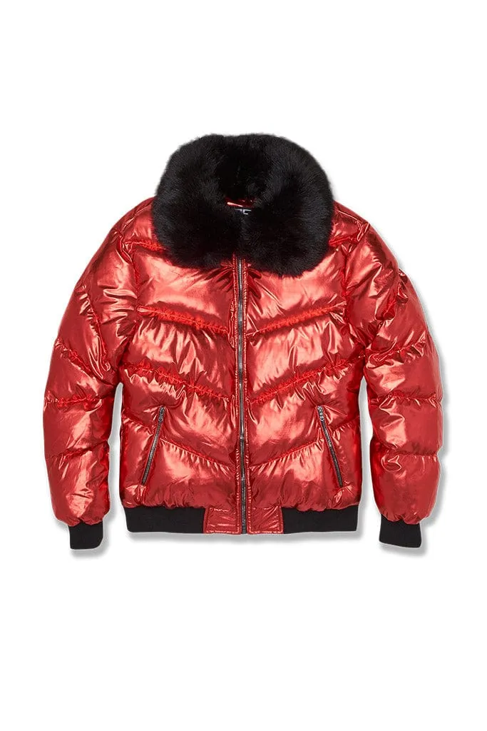 Flatbush Bomber Jacket (Metallic Red)