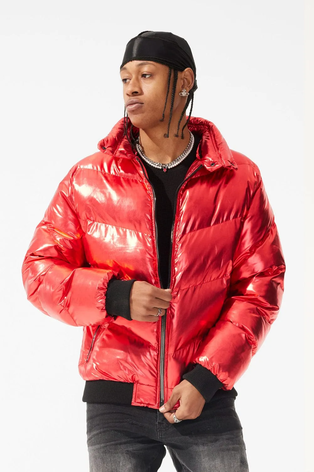 Flatbush Bomber Jacket (Metallic Red)