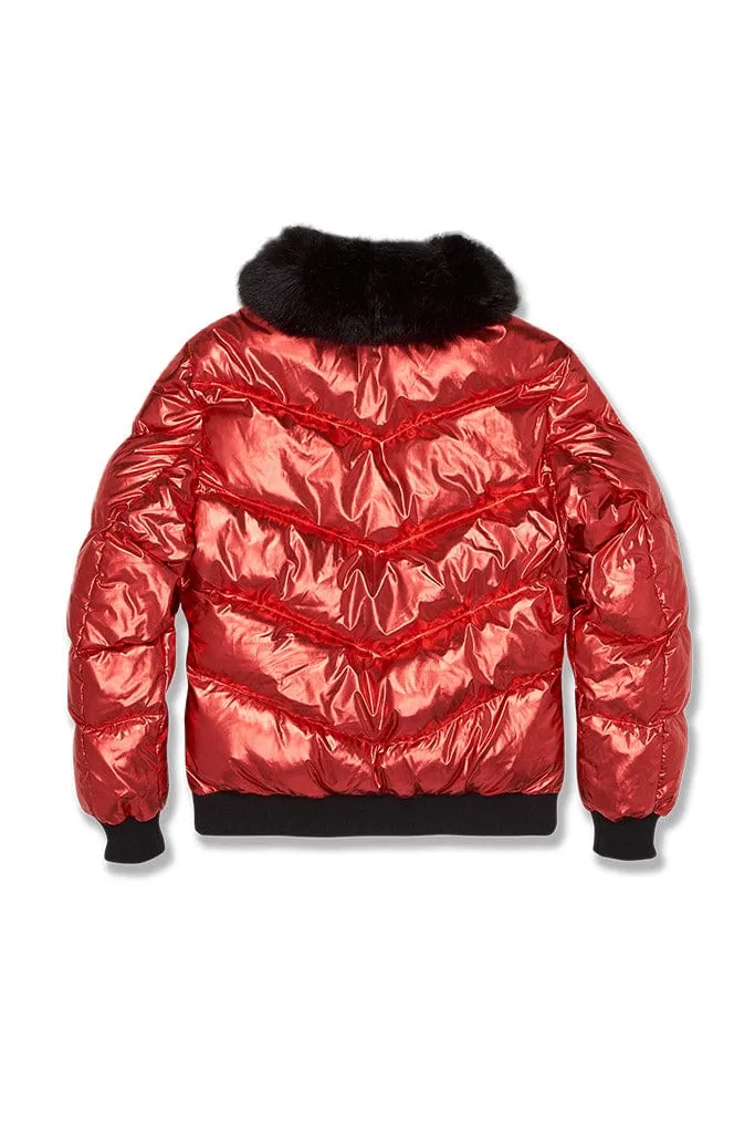 Flatbush Bomber Jacket (Metallic Red)