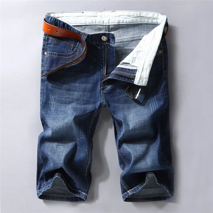 Funki Buys | Shorts | Men's Casual Denim Shorts | Slim Fit Stretch