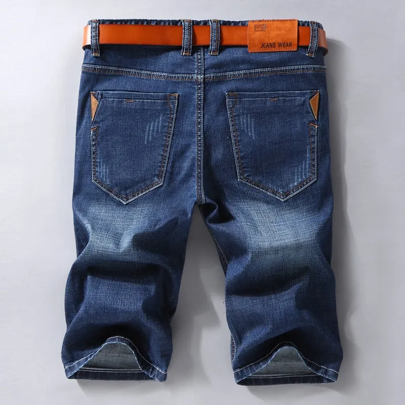 Funki Buys | Shorts | Men's Casual Denim Shorts | Slim Fit Stretch