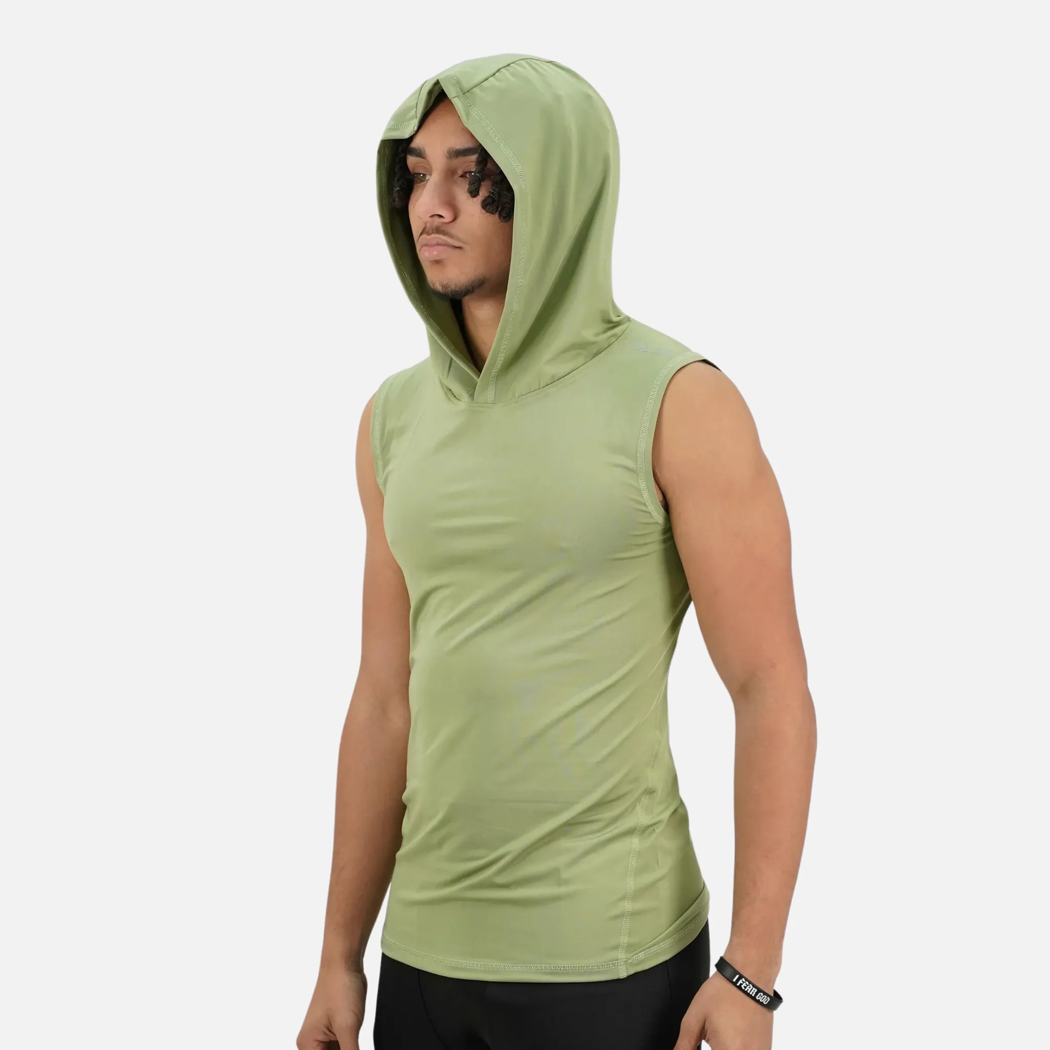 Grullo Sleeveless Compression Hoodie