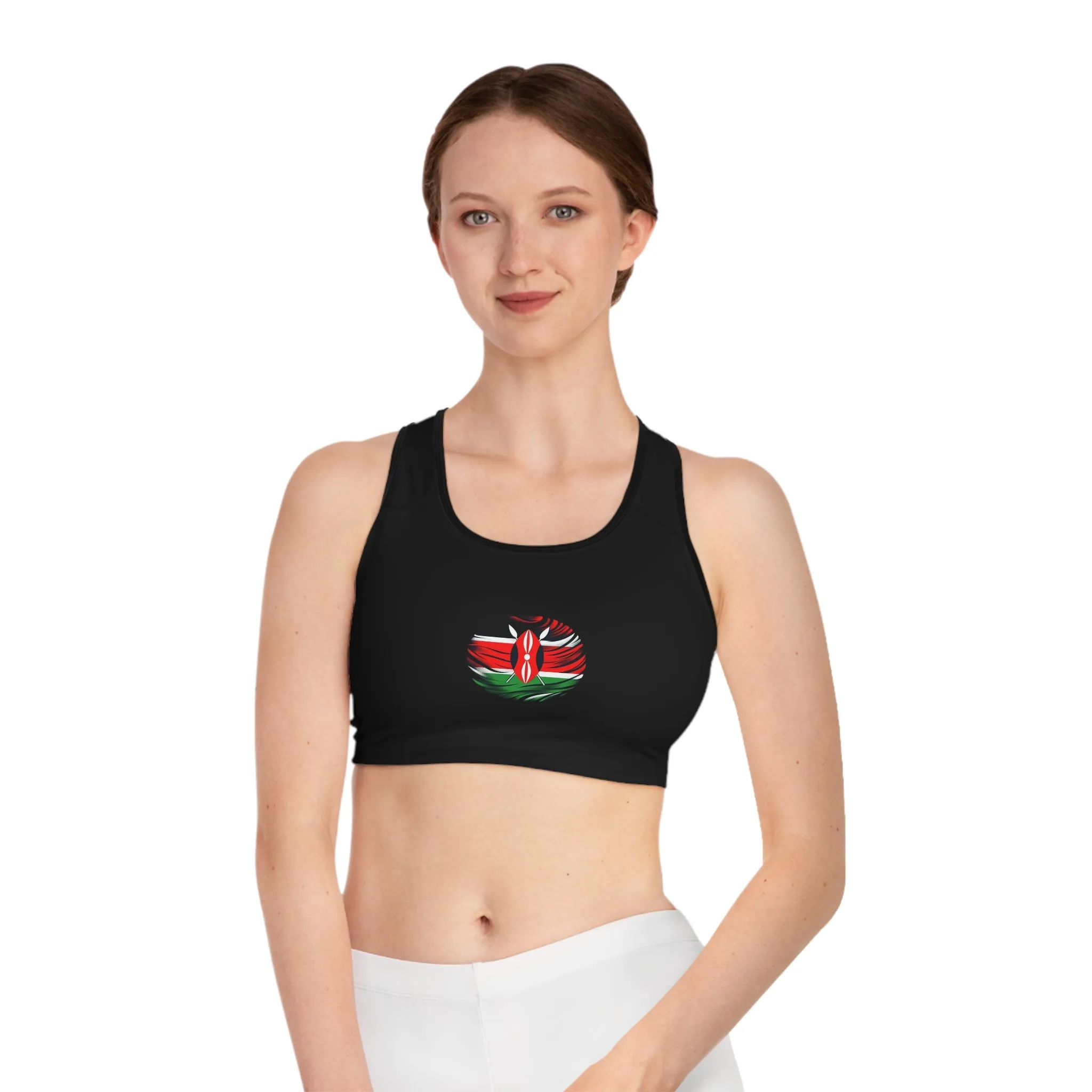 Kenya Black Sports Bra