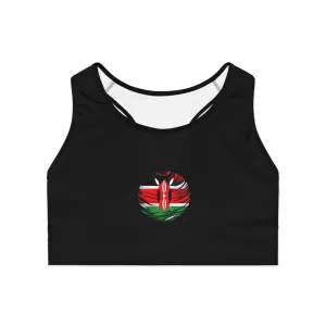 Kenya Black Sports Bra