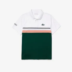 LACOSTE - POLO CLUB SHIRT Men’s - WHITE GREEN PINK