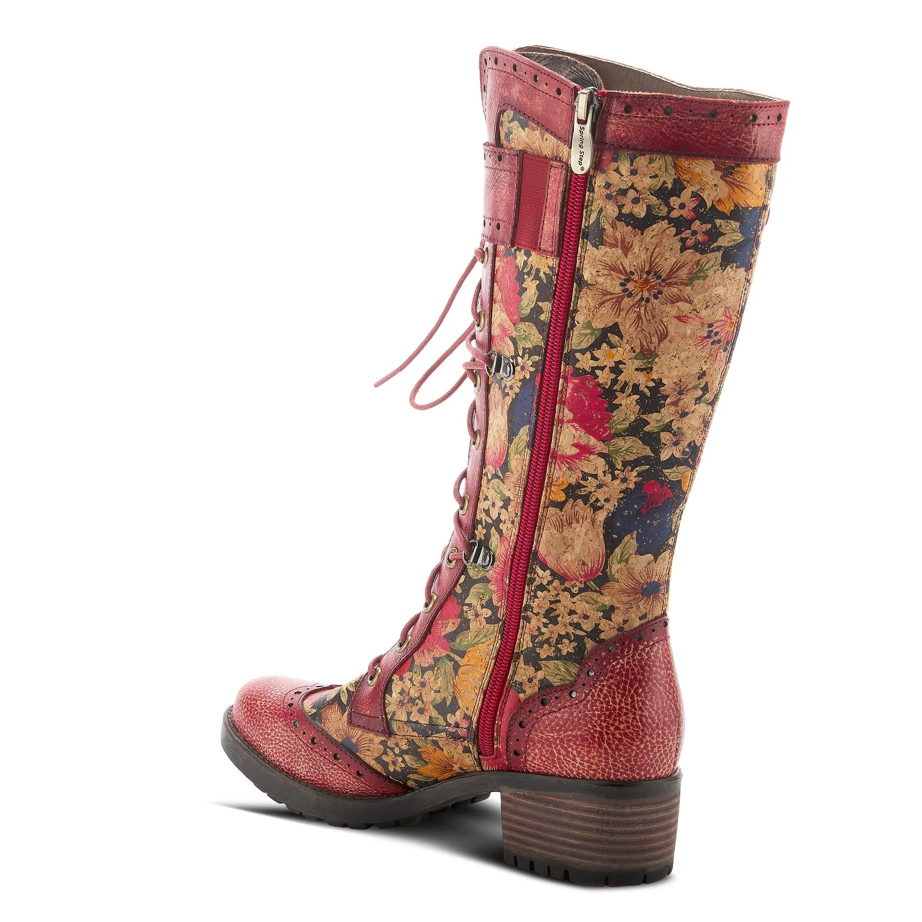 L'ARTISTE KISHA-FLORA RED BOOTS