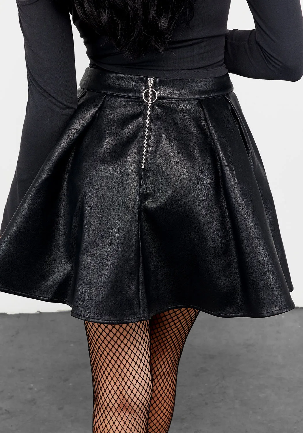 Mercyful PU Leather Mini Skirt