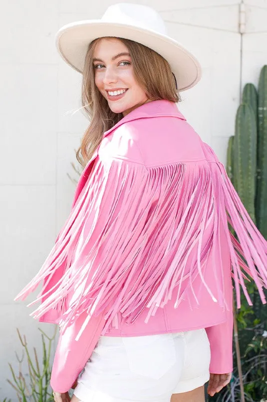 Mix It Up Fringe Moto Jacket - 3 Colors