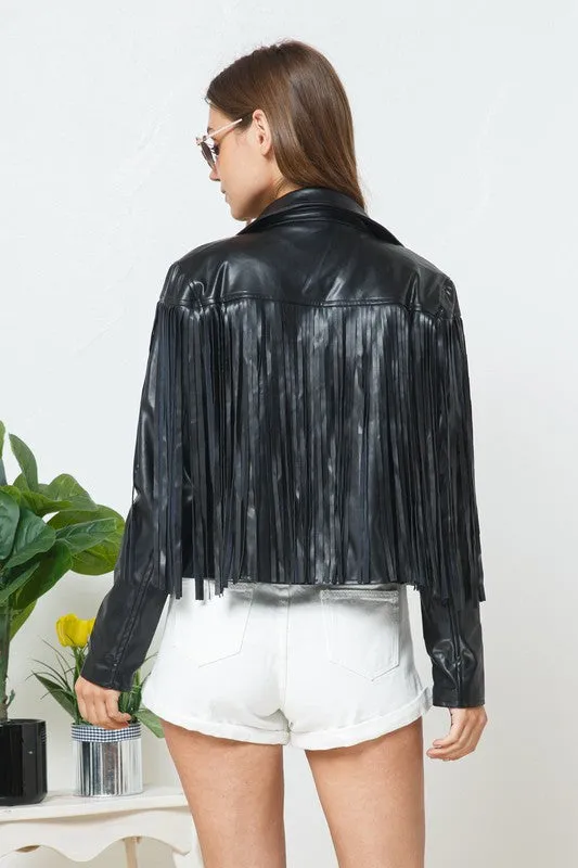 Mix It Up Fringe Moto Jacket - 3 Colors