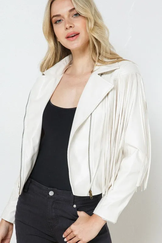 Mix It Up Fringe Moto Jacket - 3 Colors