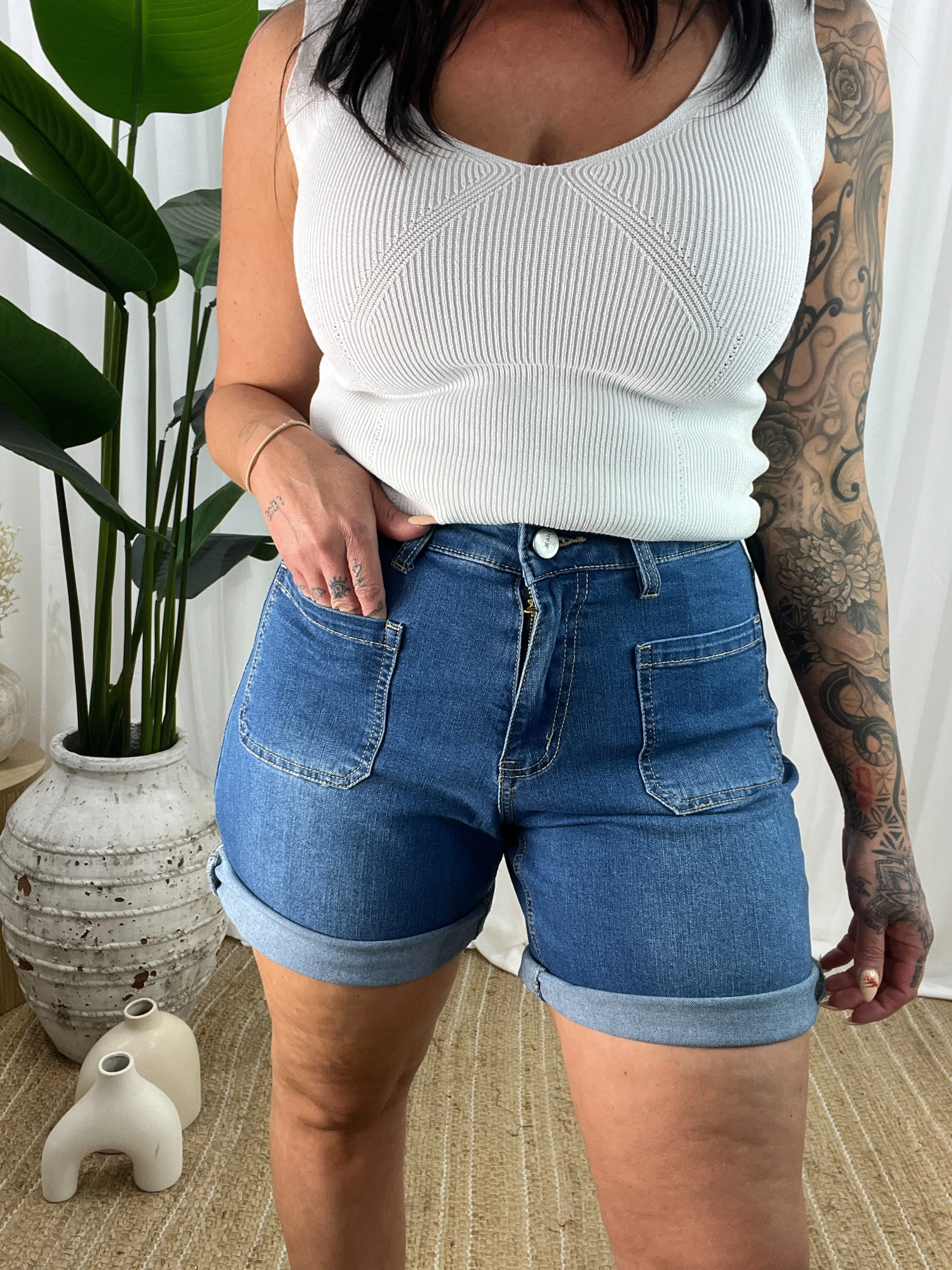 Nancy Denim Shorts