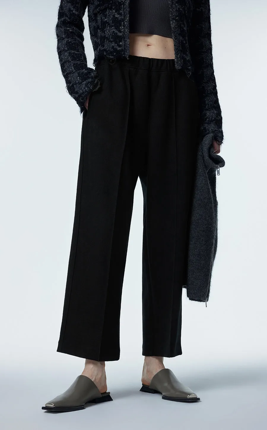 Pants / JNBY Elastic-waist Wool Pants