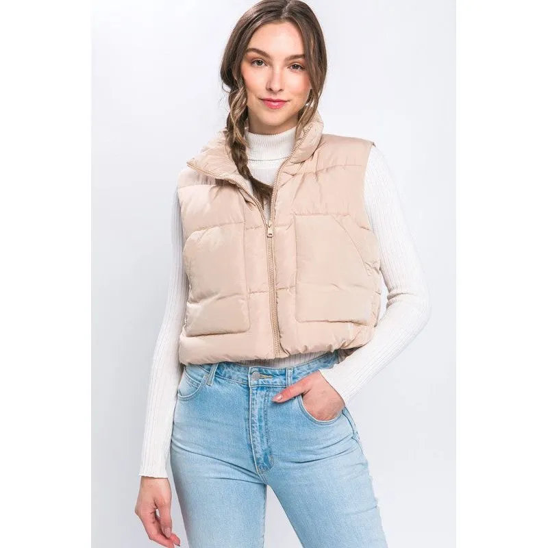 Puffer Vest With Pockets