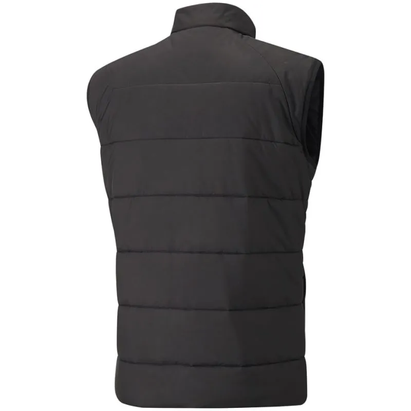 Puma Men’s Black TeamLIGA Insulated Vest with Wind and Water Protection