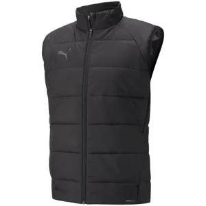 Puma Men’s Black TeamLIGA Insulated Vest with Wind and Water Protection