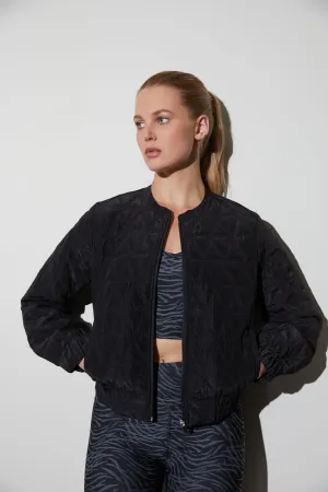 Quilted Craft Puffer Bomber Jacket