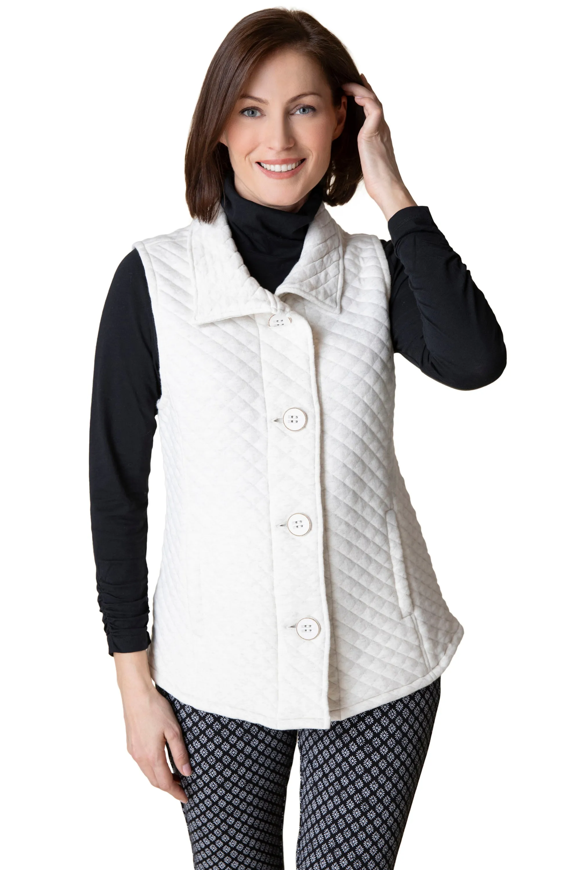 Quilted Knit Vest