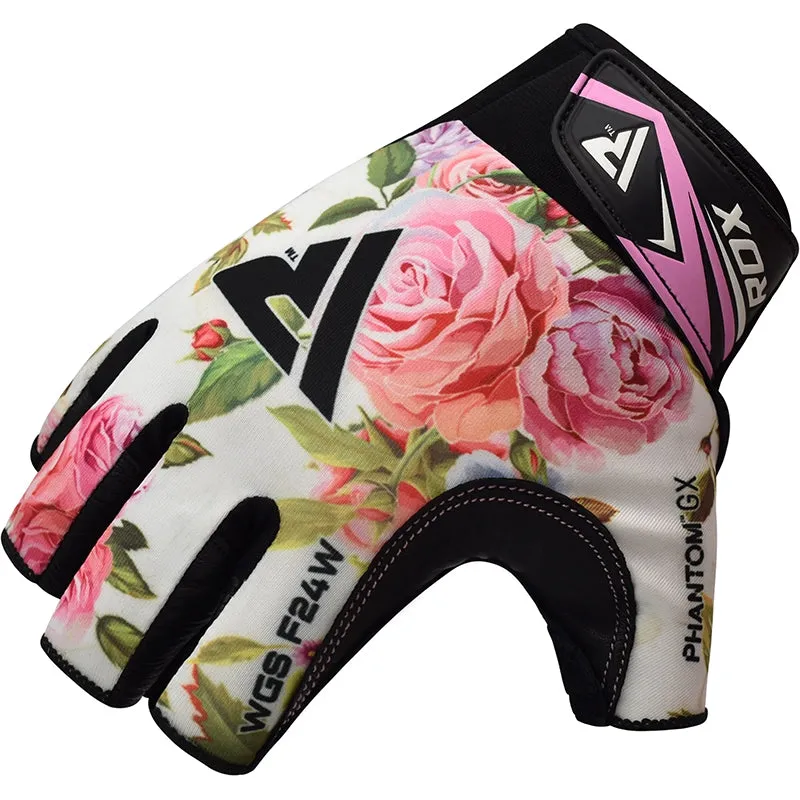 RDX F24 Floral Gym Workout Gloves for Women