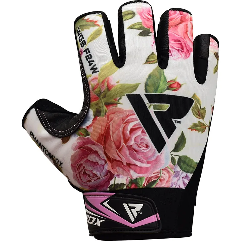 RDX F24 Floral Gym Workout Gloves for Women