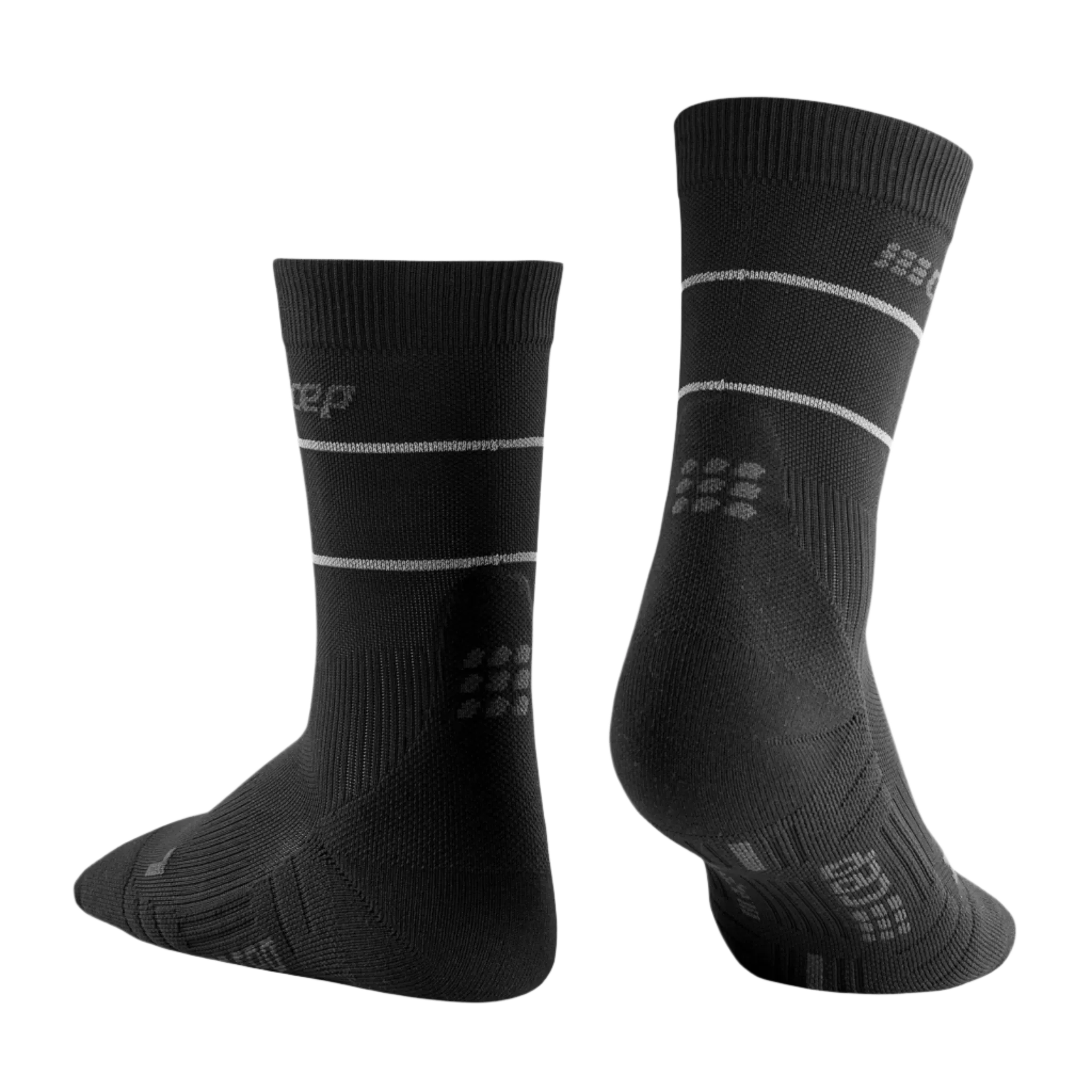 Reflective Mid Cut Compression Socks, Men