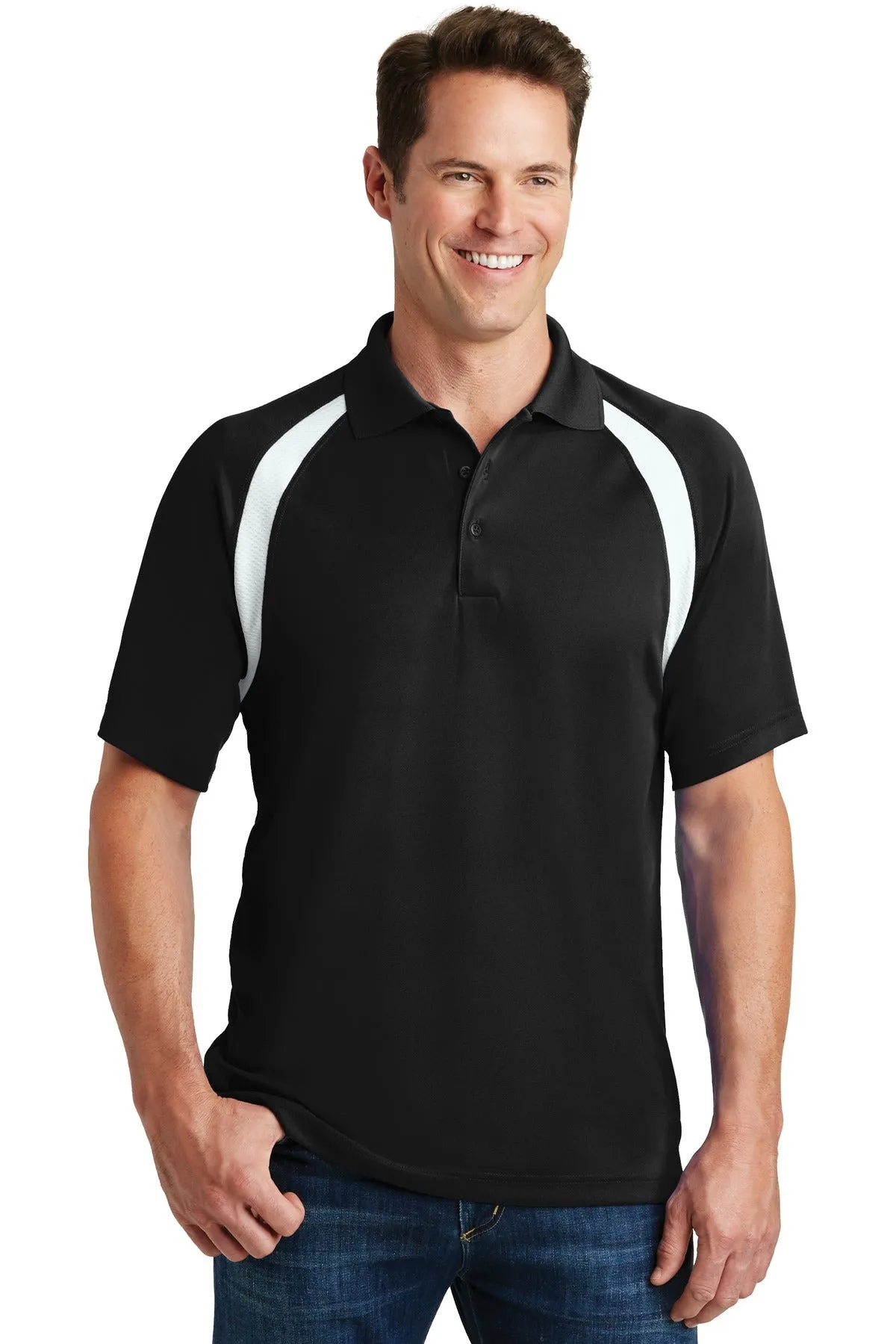 Sport-Tek Dry Zone Colorblock Raglan Polo. T476