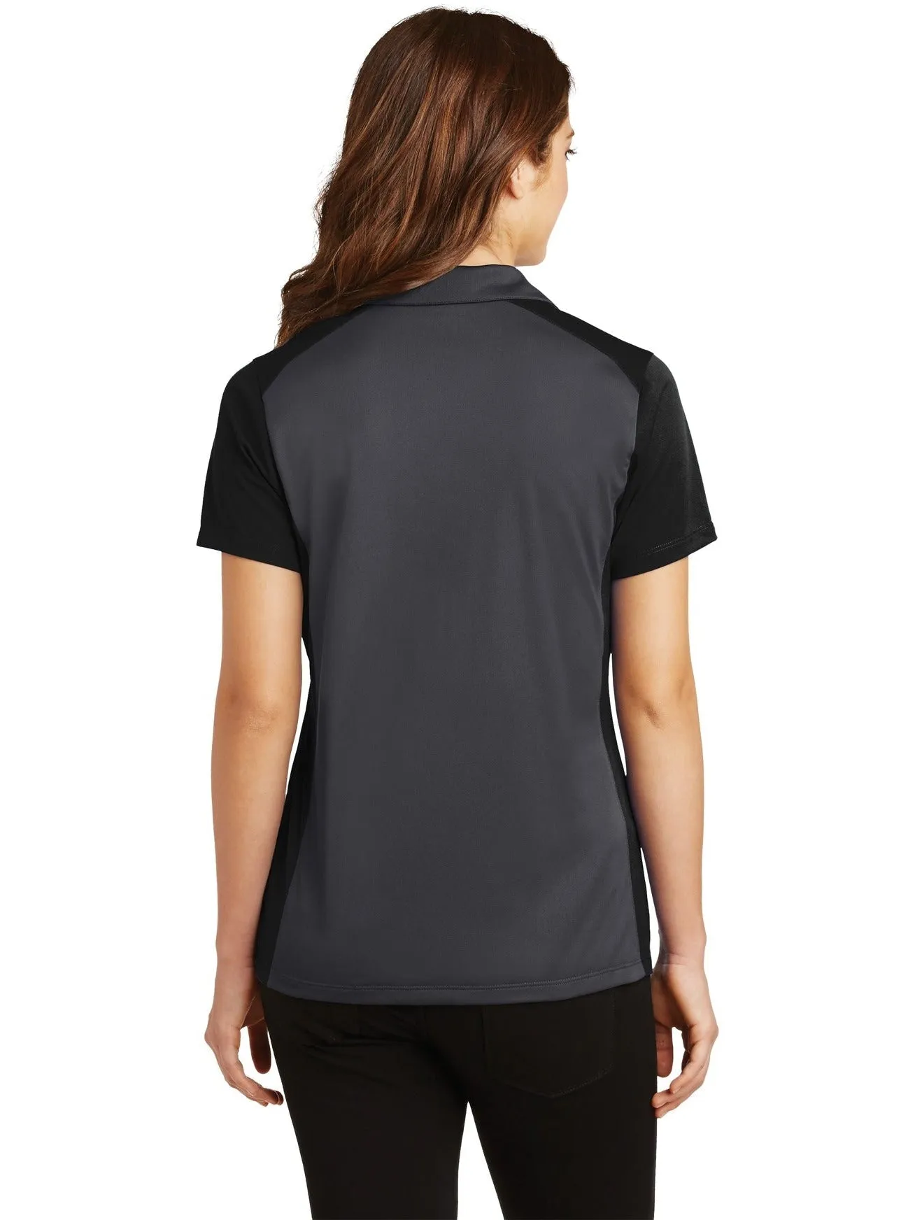 Sport-Tek Ladies Colorblock Micropique Sport-Wick Polo