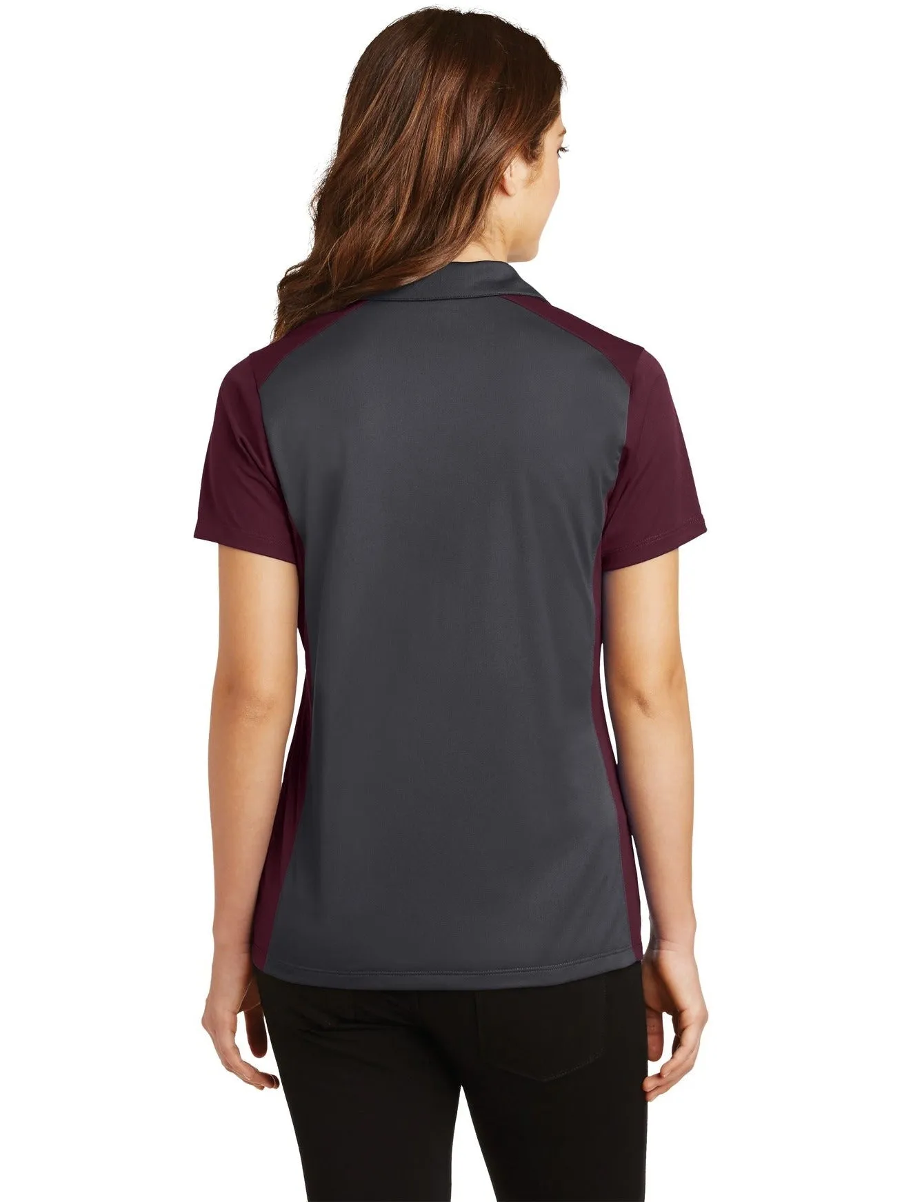 Sport-Tek Ladies Colorblock Micropique Sport-Wick Polo