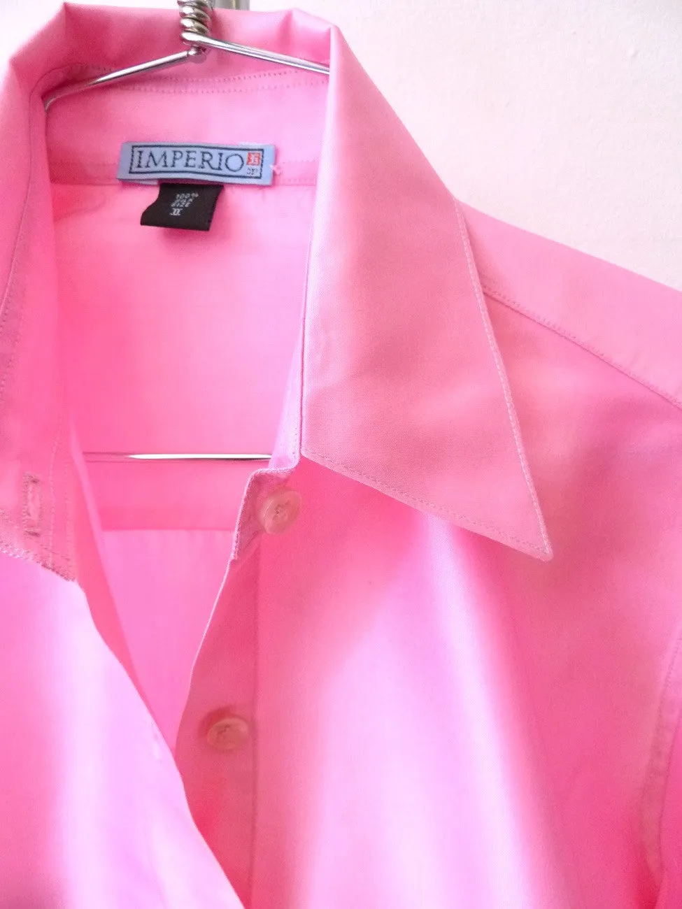 Thai Silk Button Down Shirt Assorted Pinks