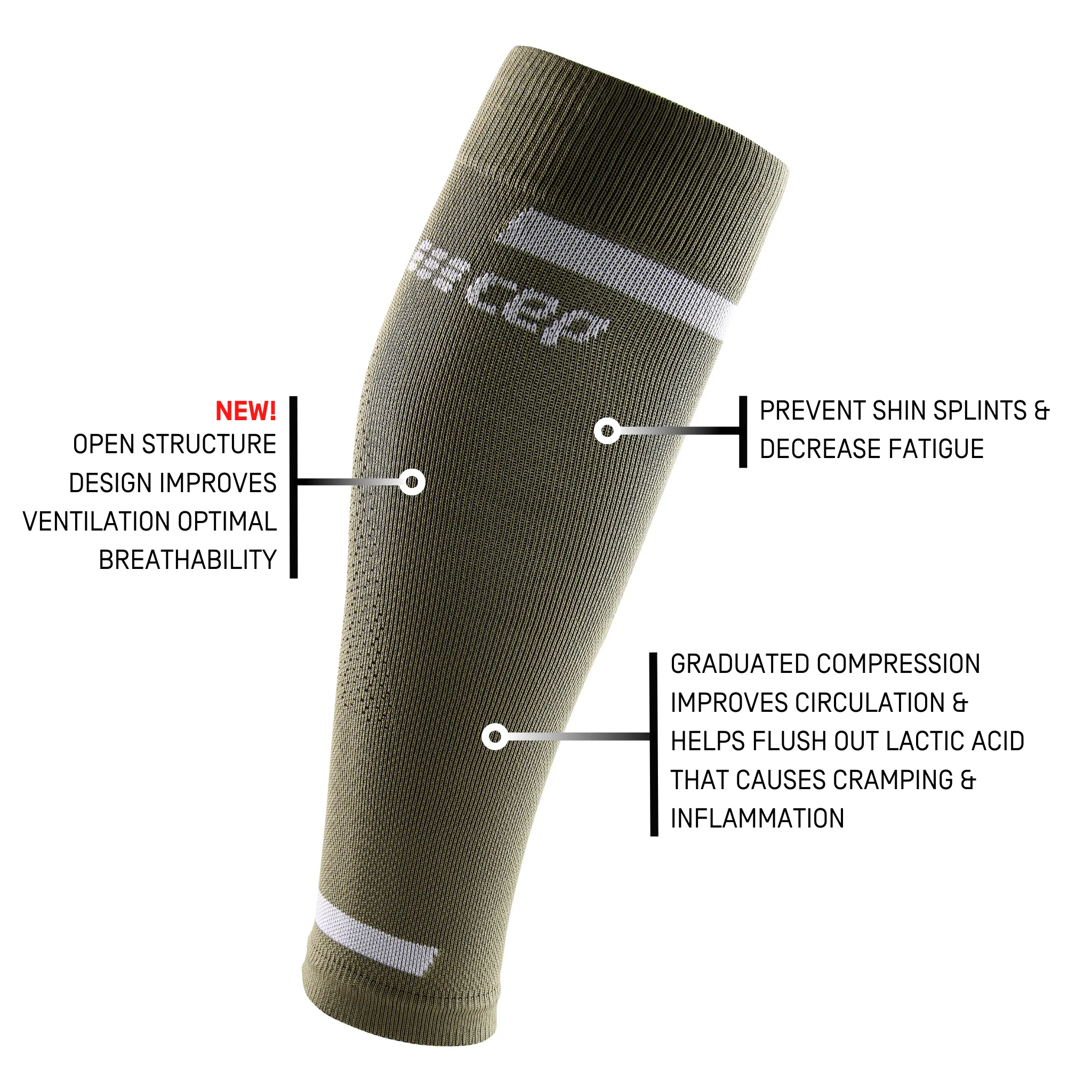 The Run Compression Calf Sleeves 4.0, Men