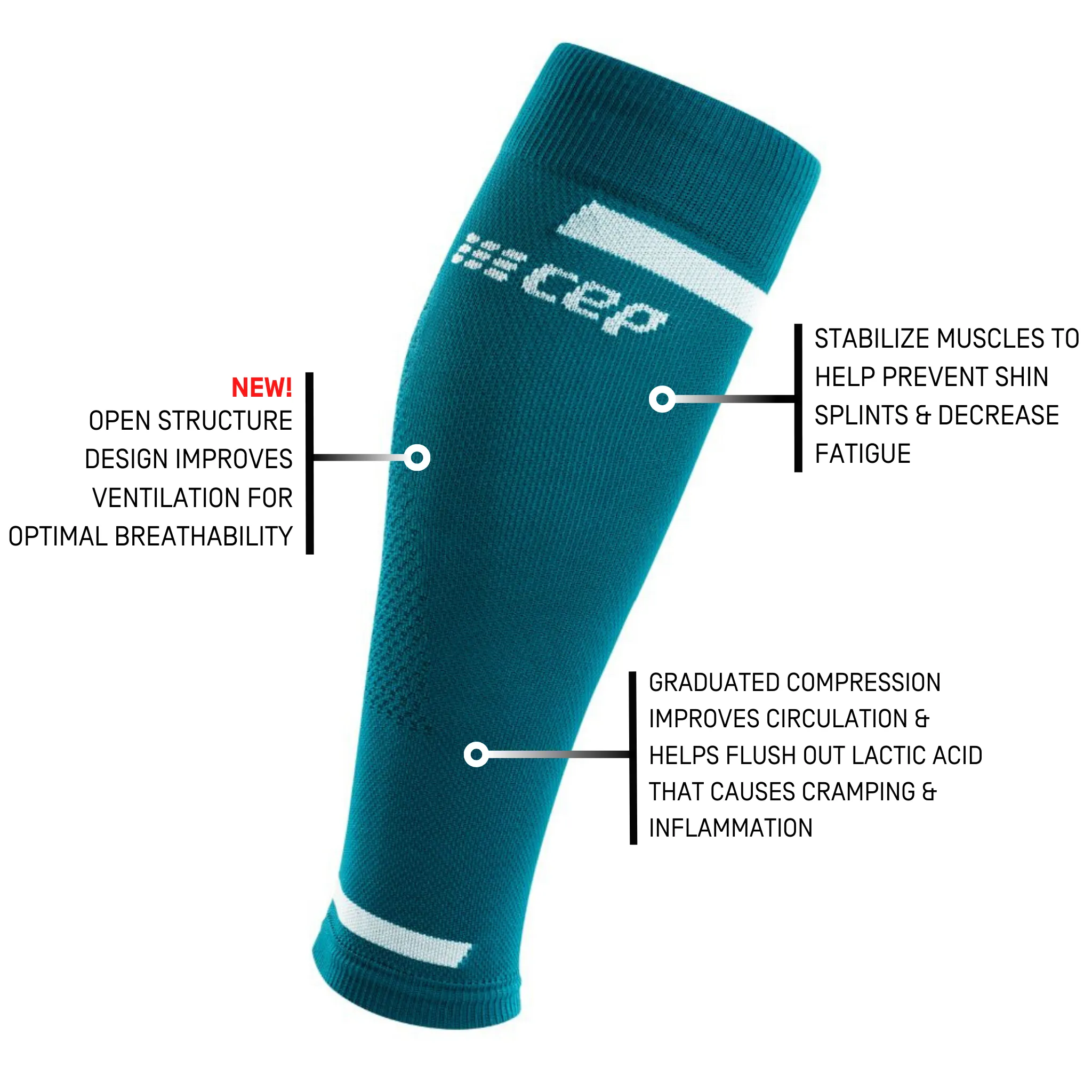 The Run Compression Calf Sleeves 4.0, Men