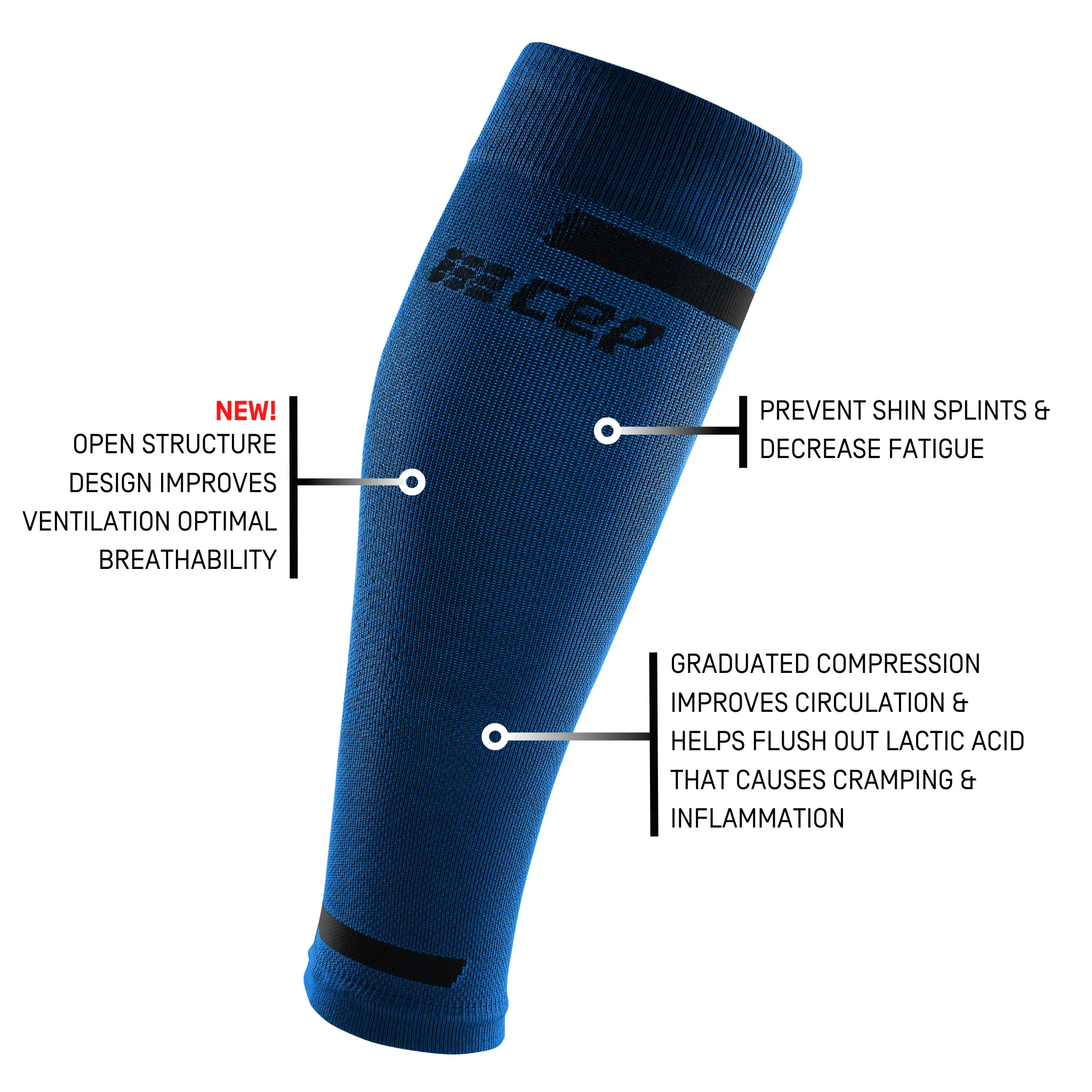 The Run Compression Calf Sleeves 4.0, Men