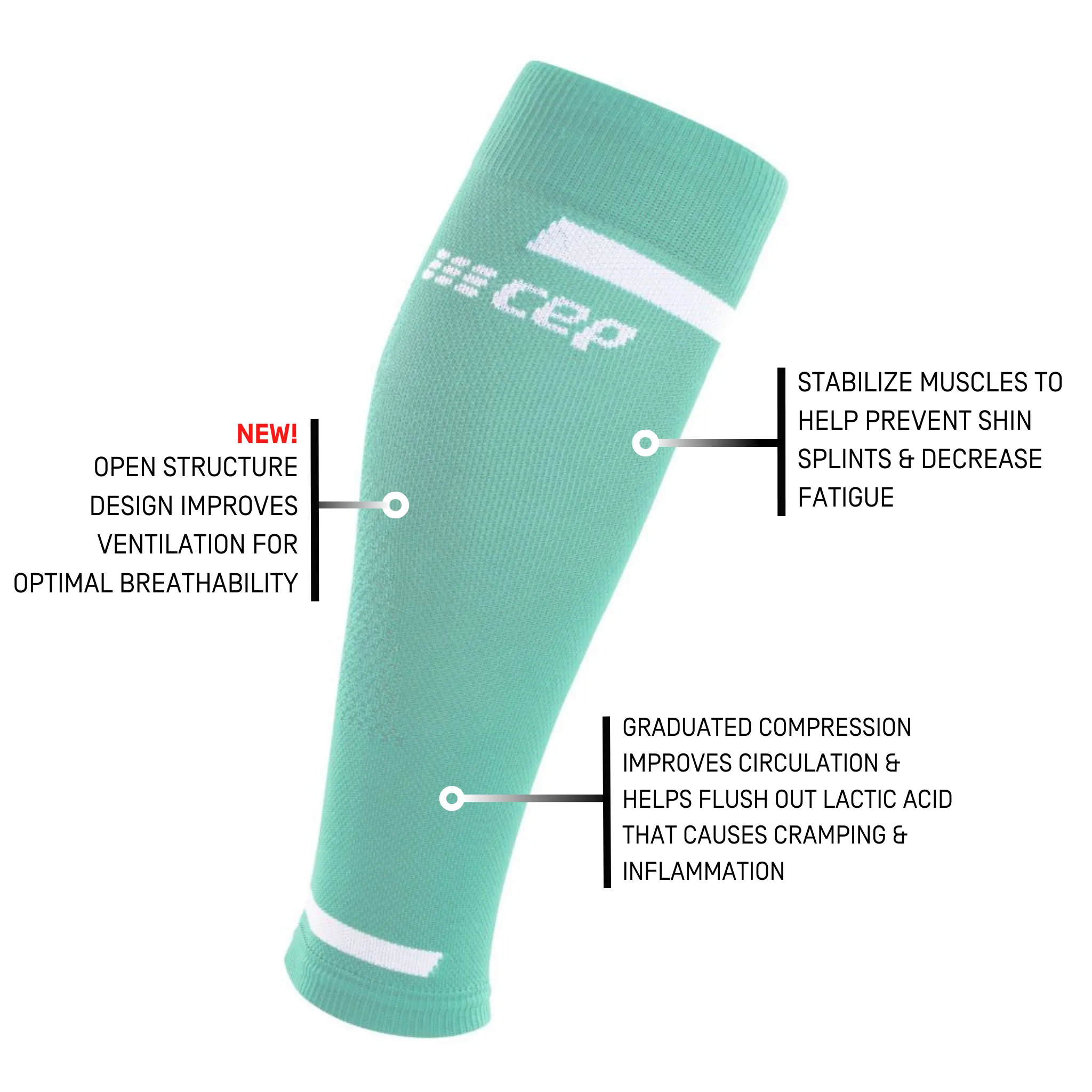 The Run Compression Calf Sleeves 4.0, Men