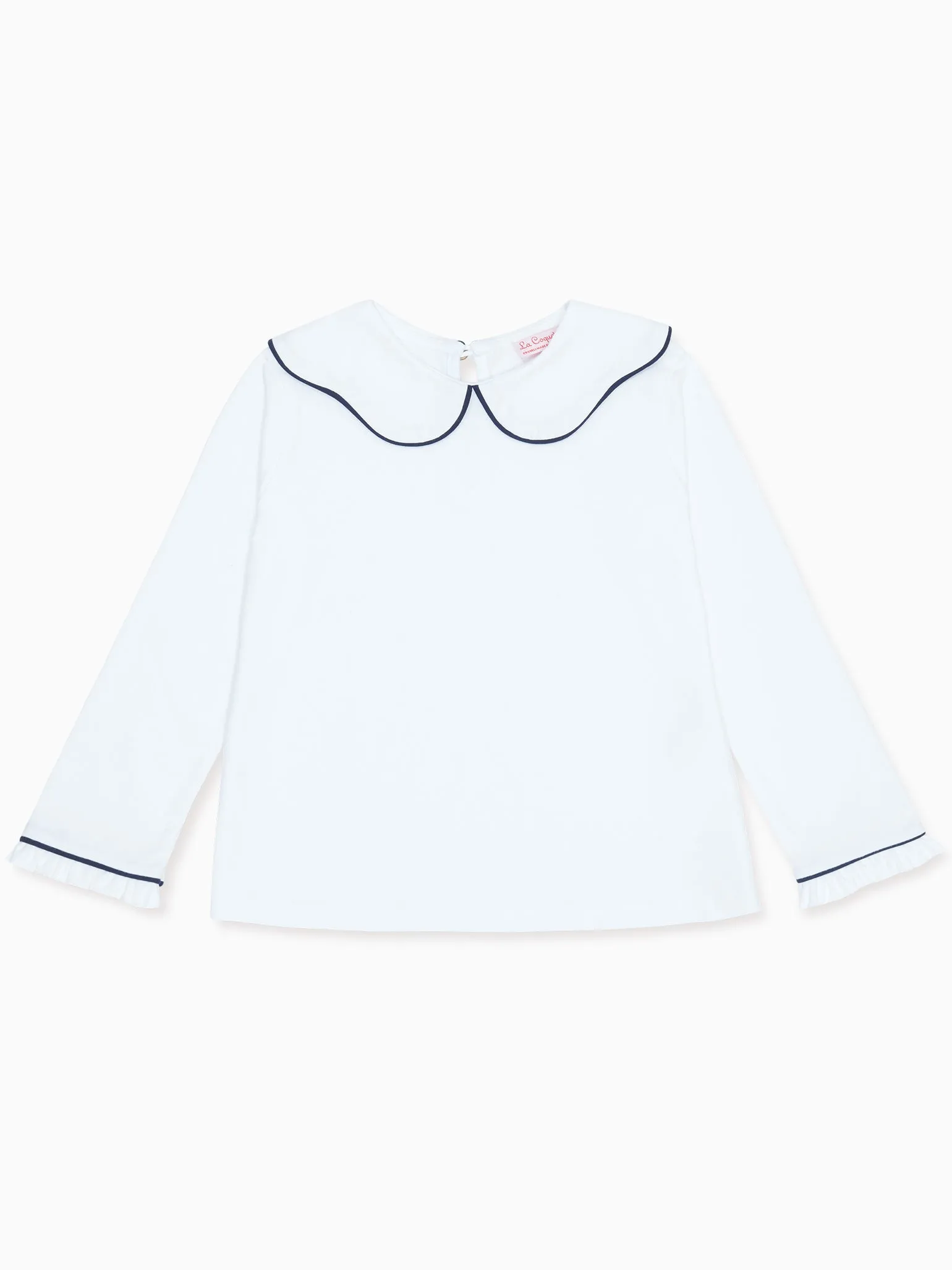 White Iziar Long Sleeve Girl Top