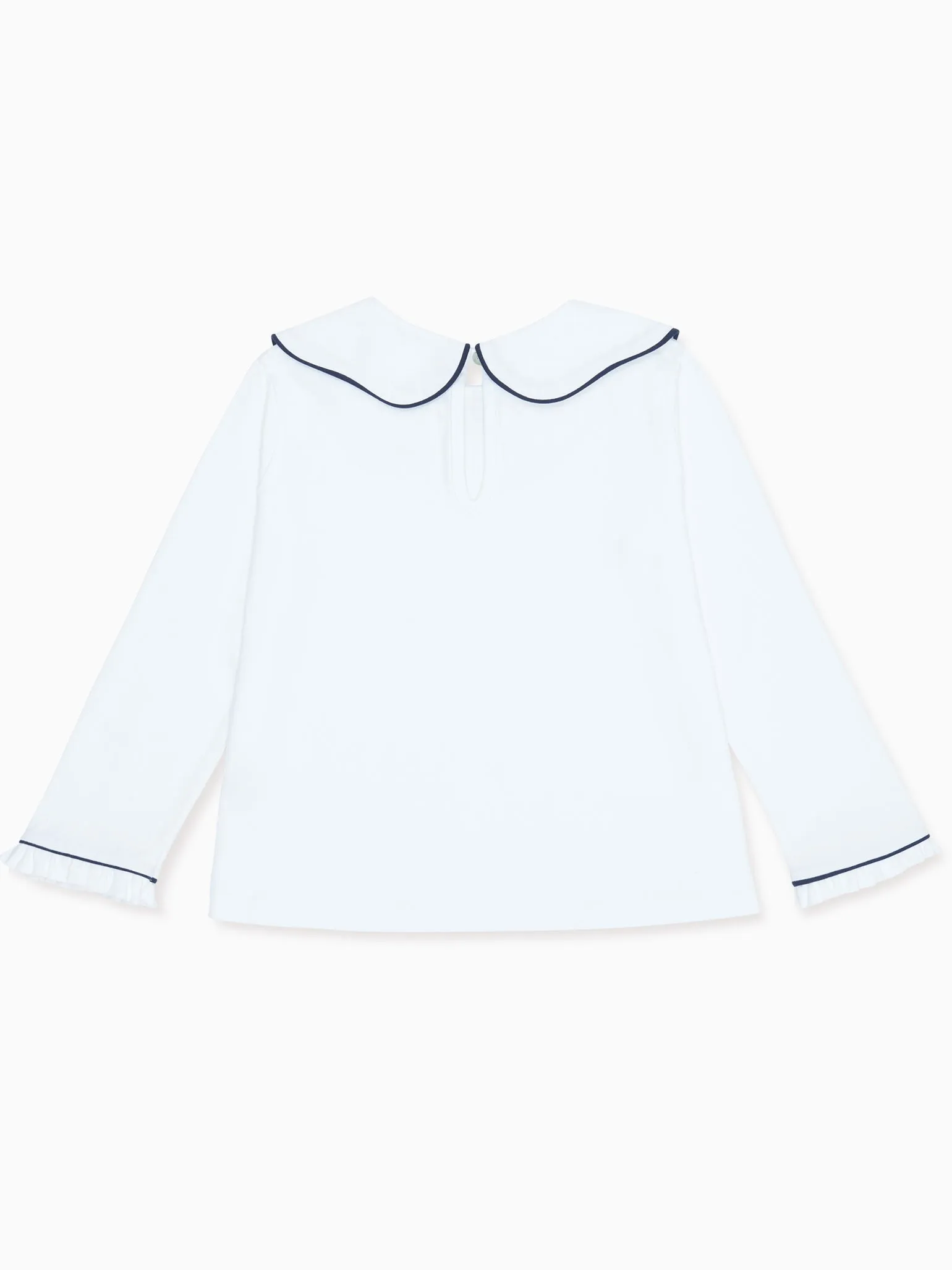 White Iziar Long Sleeve Girl Top