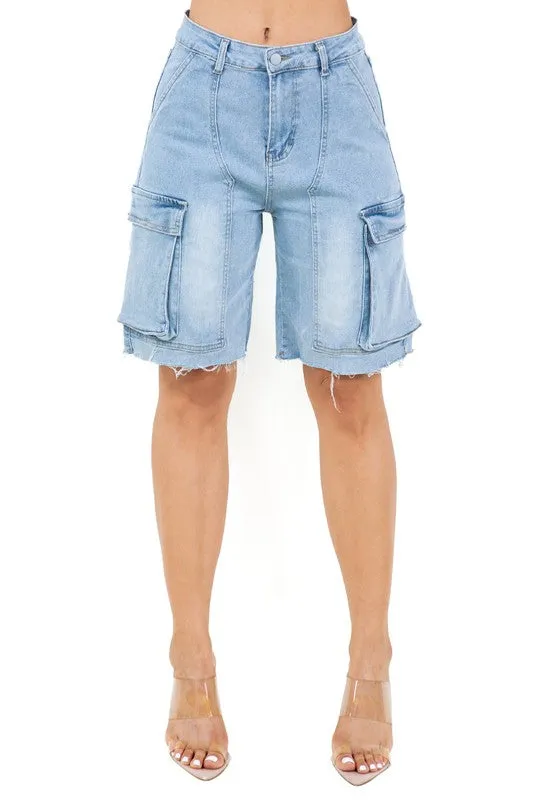 WOMEN FASHION DENIM SHORT