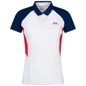 Womens Coralie Regular Fit Colorblock Polo White - SU24