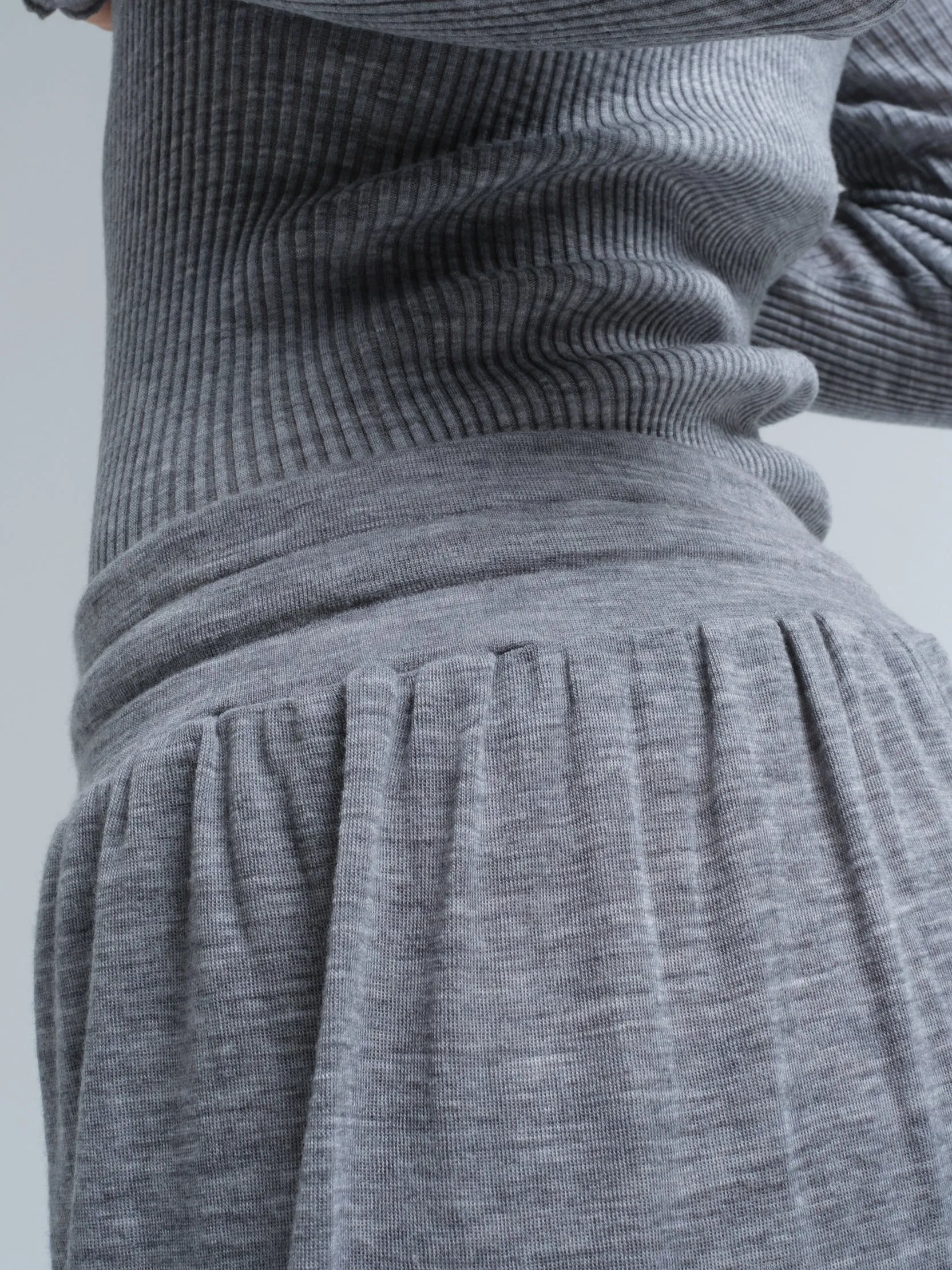 Woolen Barbera | Merino wool - Grey Melange