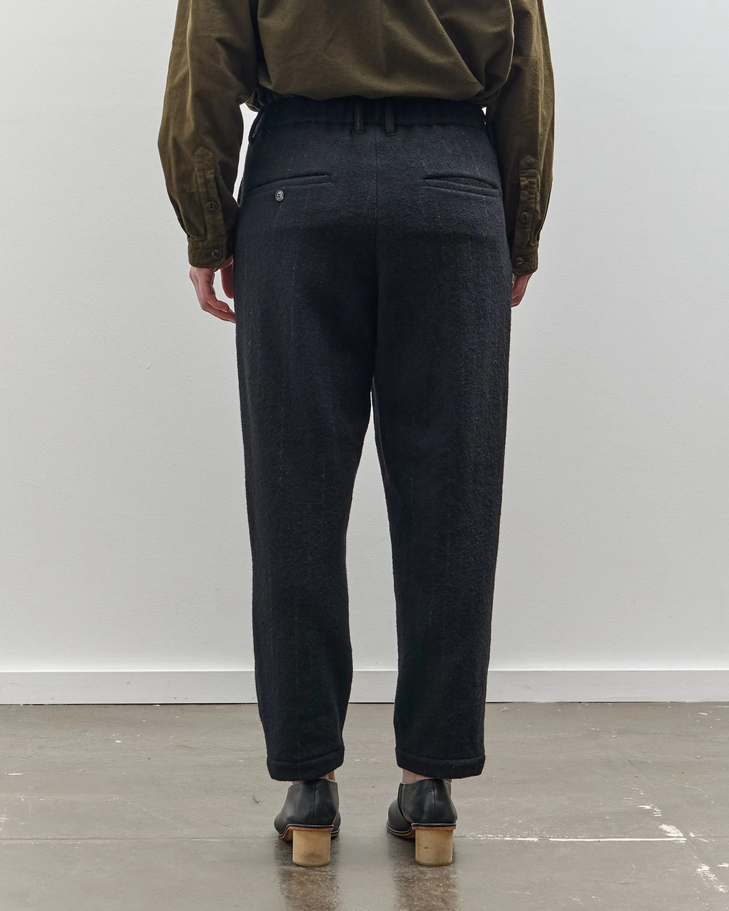 Yoko Sakamoto Kasuri Tapered Trouser, Black